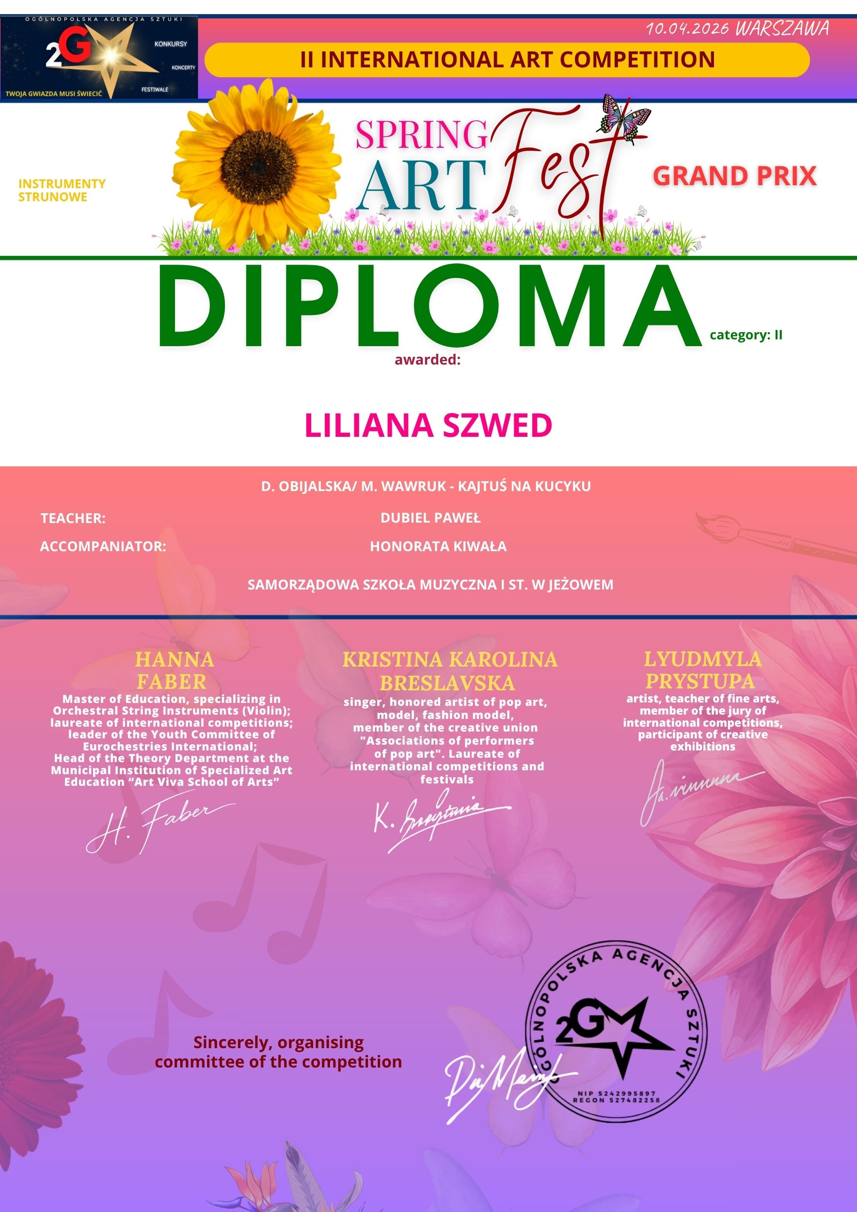 Szwed Spring Art Fest