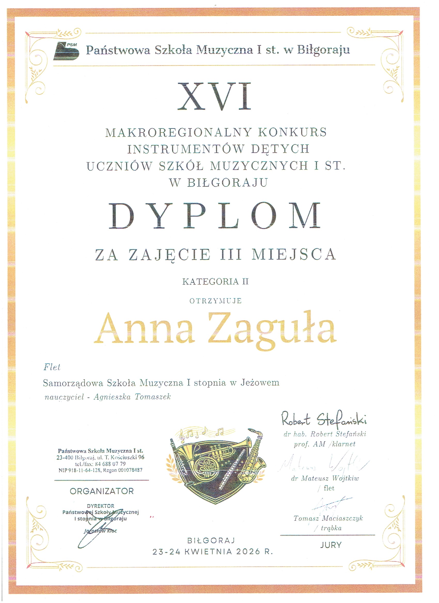 Zaguła, Biłgoraj
